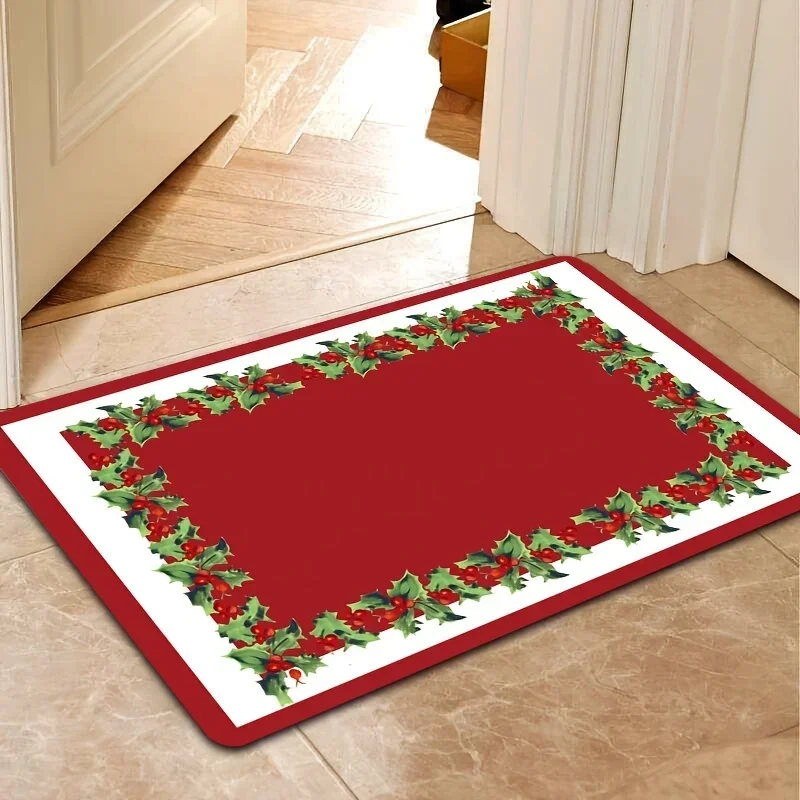 Christmas Elemnt Festival Modern Welcome Door Mats Home Decor Carpet for Living Room Bathroom Non-slip Mat Christmas Decorations