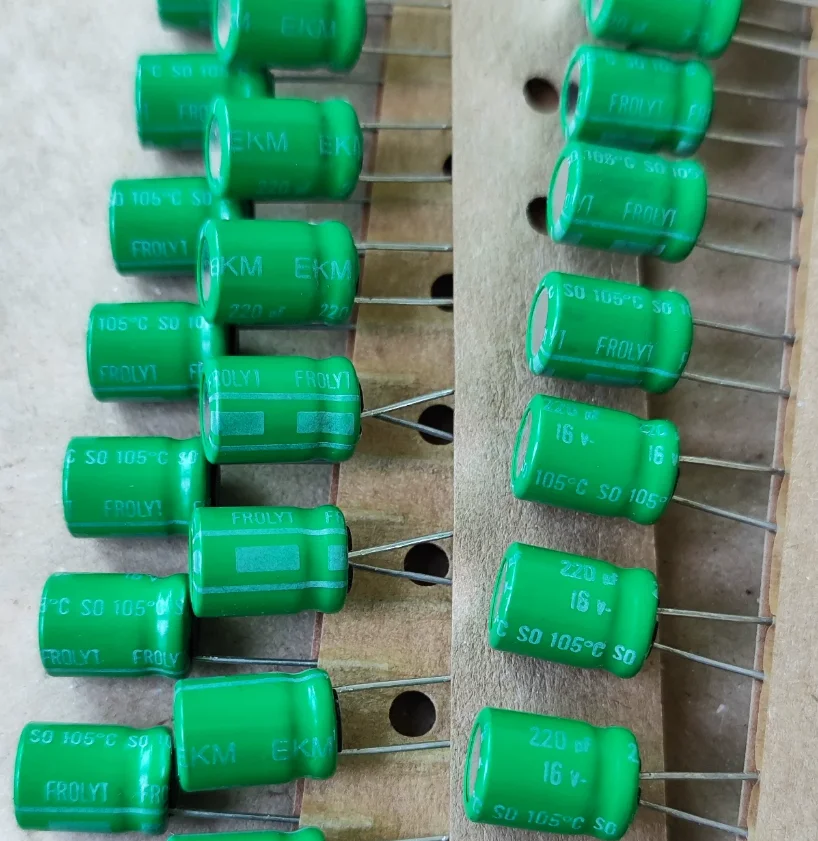 20-ピース-ロットオリジナルドイツ-frolyt-ekm-16v-220uf-8x12mm-オーディオ発熱アルミ電解コンデンサ送料無料