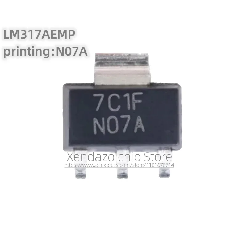 10pcs/lot LM317AEMP LM317AEMP/NOPB Silk screen printing N07A SOT-223 package Original genuine Voltage regulator chip