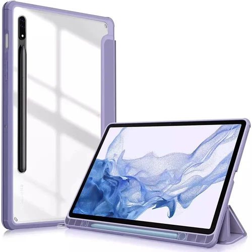 Imagen 2 del producto Funda acrílica transparente HD para Samsung Galaxy Tab S10 FE 10,9 Plus 13,1 2025 Ultra 14,6 pulgadas 2024 S7 S8 S9 S10 FE Plus con ranura para bolígrafo