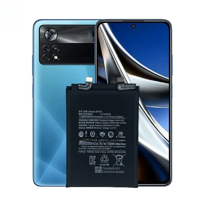Brand New BN5E 3.87V 5000mAh Mobile Phone Battery For Xiaomi Mi POCO X4 Pro Redmi Note 11 pro / 11E Pro 5G Batteries