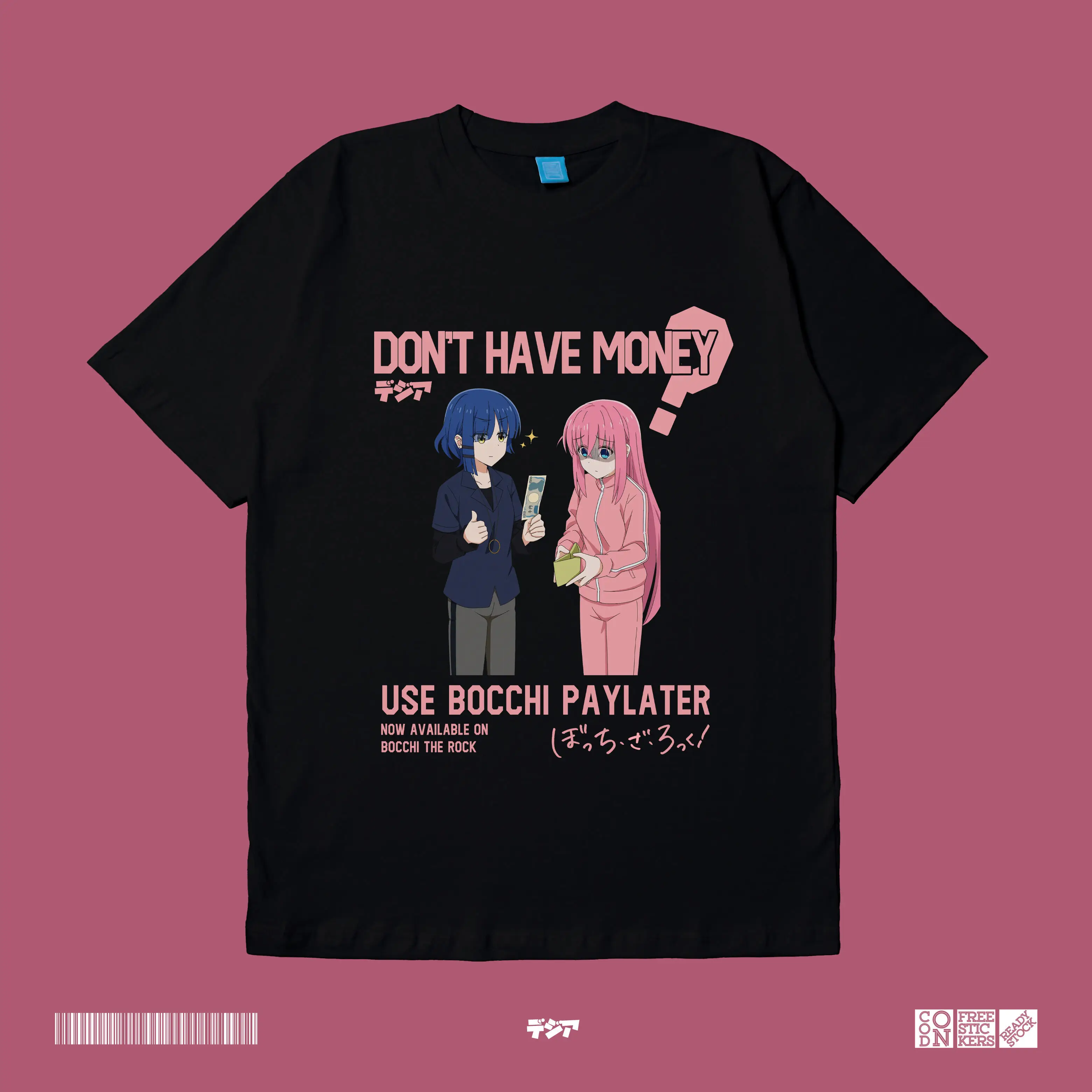 Bocchi Paylater Ryo Yamada Kessoku Band Bocchi The Rock Waifu Kaos Anime Manga Baju Japan DJA Cloth #1