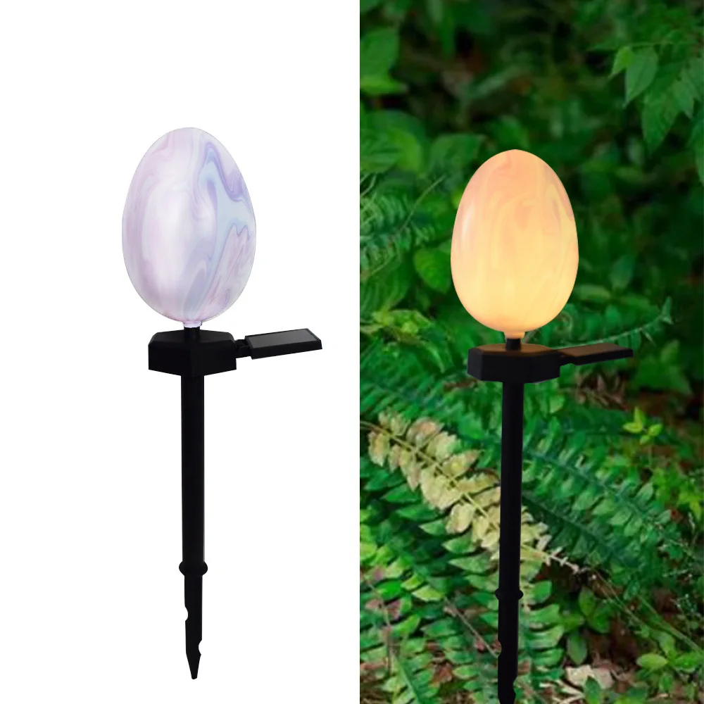 

Egg Shaped Led Stake Lights Waterproof Outdoor Solar Decorative Lights Landscape Pathway Yard Patio Lighting For Garden