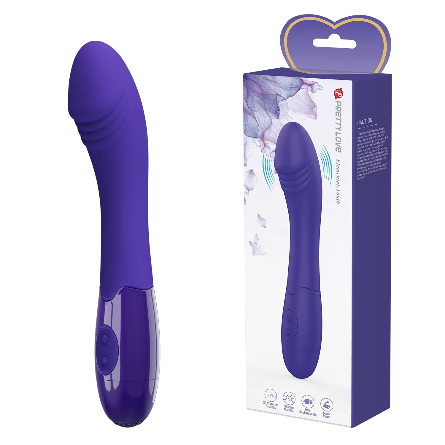 Pretty Love Recharge 30 Speeds Silicone Vibrator for women We Design Vibe Adult Sex Toy Sex Products for Couple