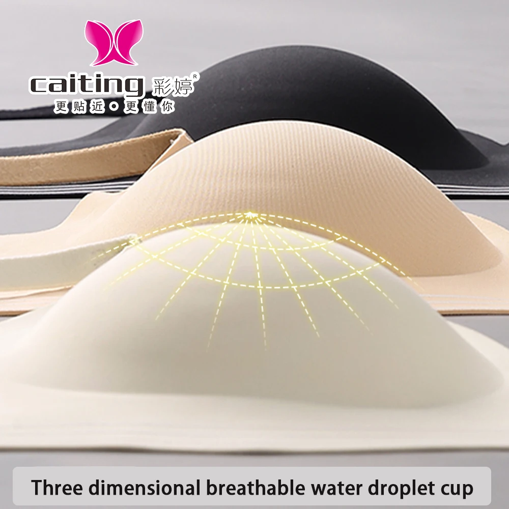 CAITING Mulheres Sem Costura Push-Up Sutiã Esportivo Alfabeto Decoração E Suporte de Aço Roupa Interior Suporte Suave Estilo de Roupa Interior Feminina