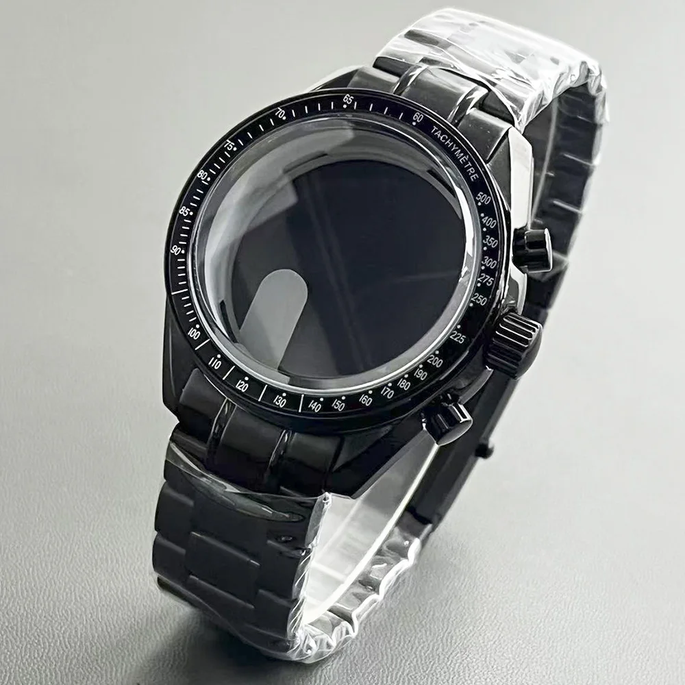 

Корпус из нержавеющей стали 40 мм с черной рамкой, ремешок из нержавеющей стали, сменный компонент кварцевого механизма с хронографом vk63/vk64