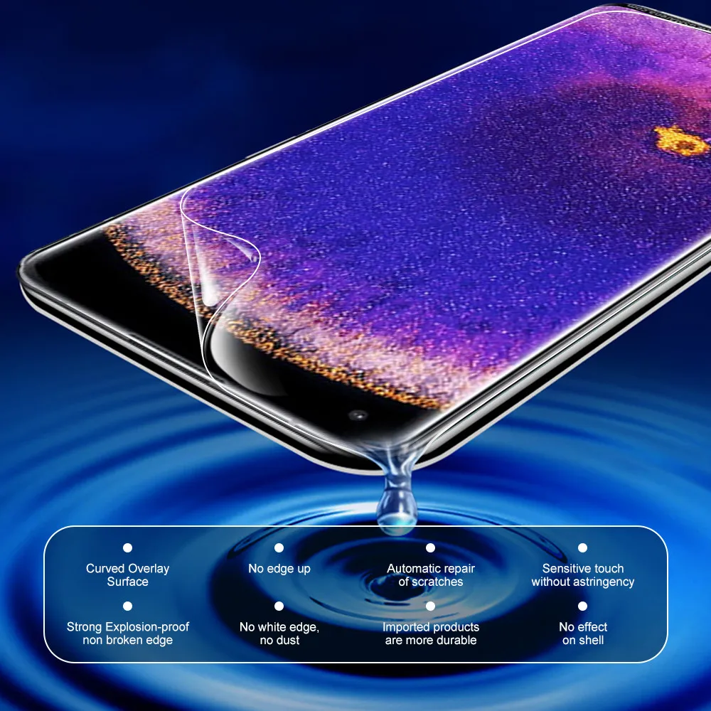 6in1 Hydrogel ฟิล์มนุ่มสำหรับ Oppo ค้นหา X5 Pro 6.7 ''เลนส์ Protector สำหรับ Oppo ค้นหา X5 6.55'' FindX5 X 5 Pro 5Pro ป้องกันฟิล์ม