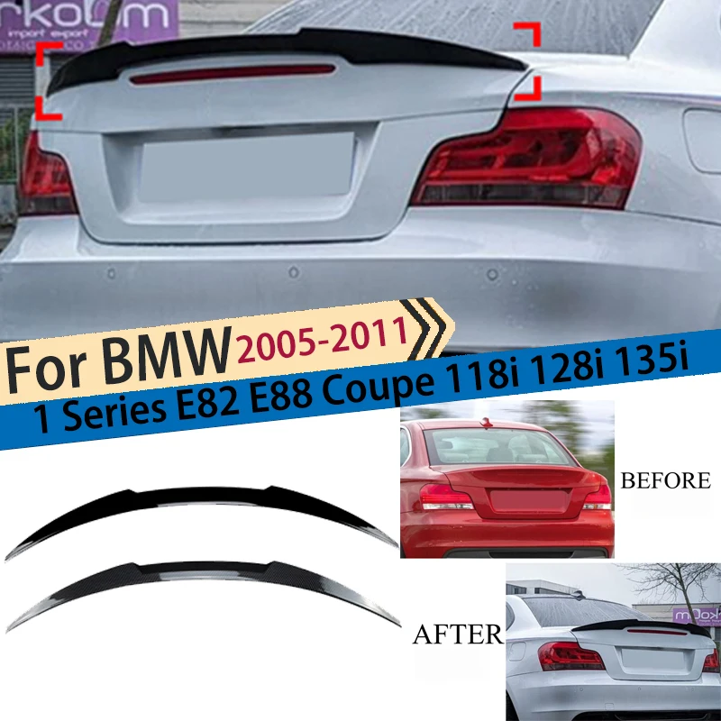 

For BMW 1 Series E82 E88 Coupe 118i 128i 135i 2005-2011 Car Rear Trunk Spoiler Wing Auto Accessories Modification Exterior Trim