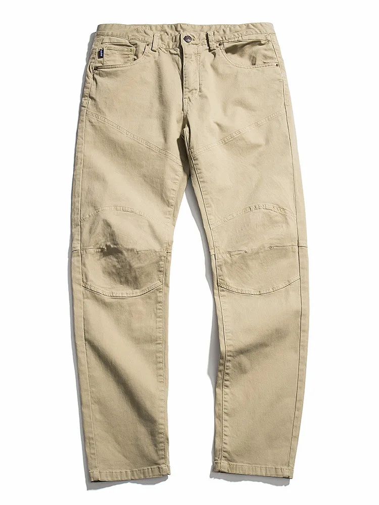 

Мужские свободные прямые хлопковые рабочие брюки, весна-лето, новый Sle из чистого хлопка, корейская версия, трендовые эластичные повседневные брюки...