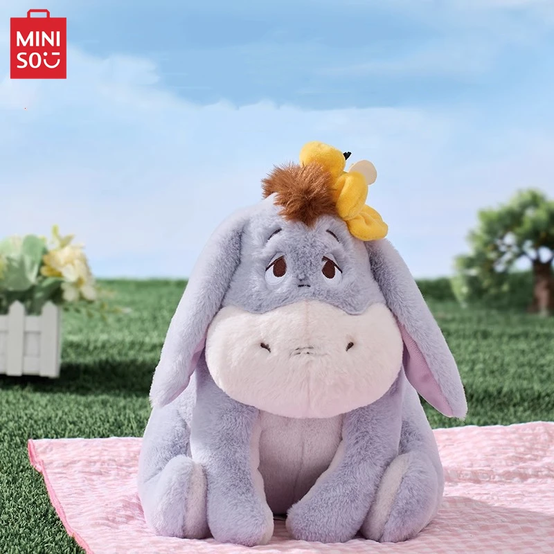 

MINISO Disney Flower Series Eeyore Doll Animation Soft Sofa Pillow Children Sleeping Doll Plush Toy Girlfriend Birthday Gift