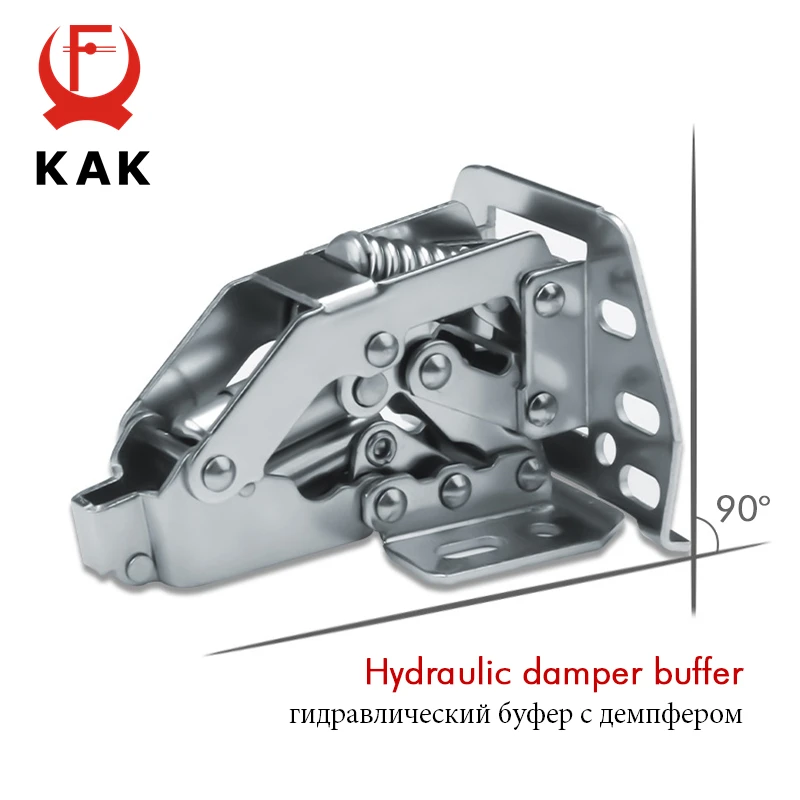 KAK Hydraulic Cabinet Hinges Soft Closing Kitchen Damper Buffer Door Closer RV Camper Car Door Support Furniture Hinge Hardware