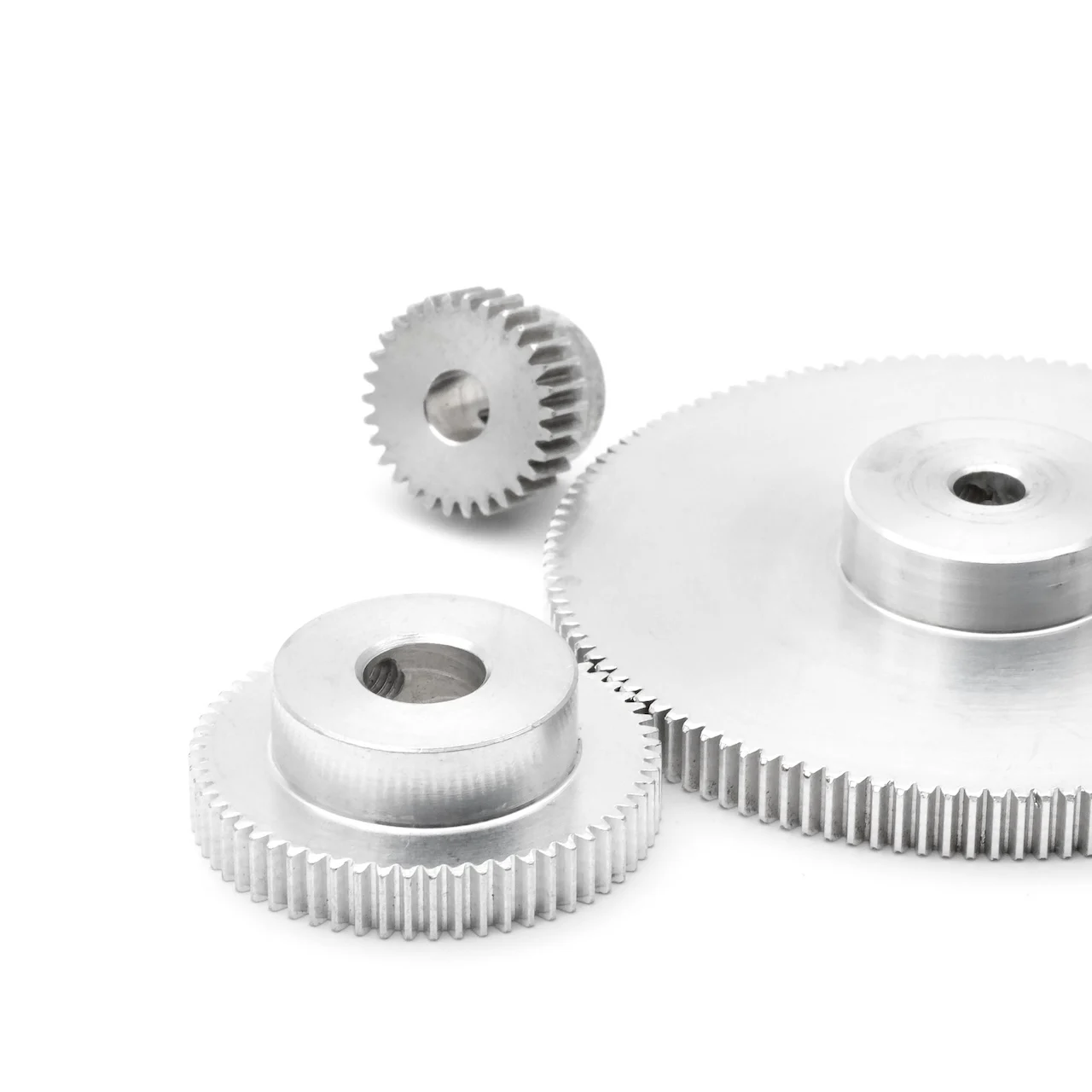 0.5M 30/40/50/60/65/94/100/120 Teeth 4/5/6/8/10/12mm Aluminum Alloy Step Gear