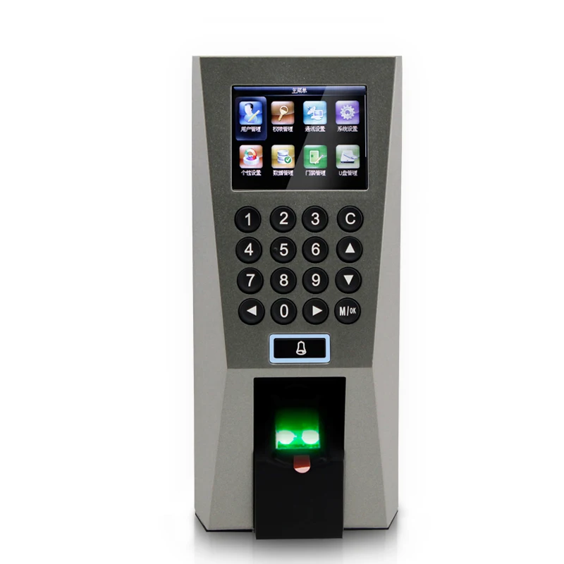 F18 Fingerprint Access Control And Time Attendance Terminal 3000 Finger Users 2.4inch Color Screen Fingerprint Access Control