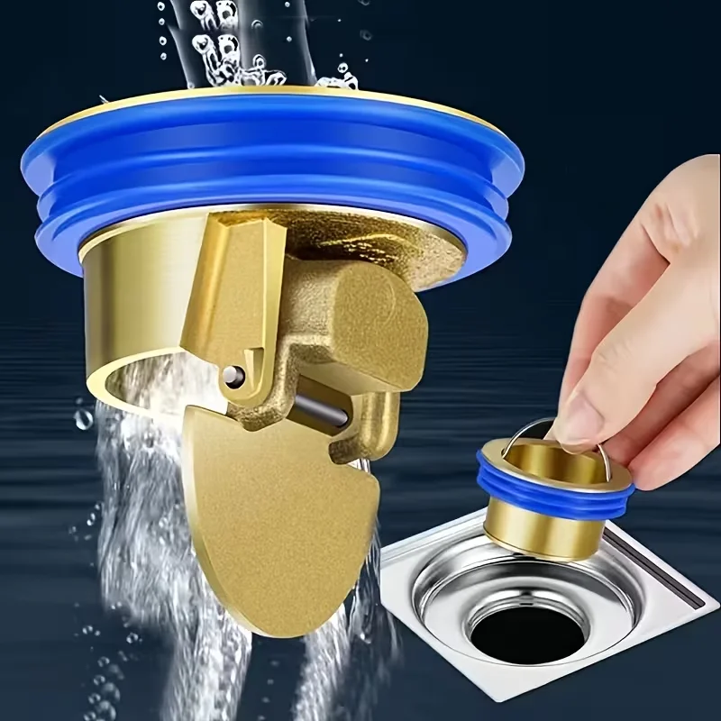 2-Pack/4-Pack Insertable Shower Drain Stoppers - Odor-Proof Plugs, Sewer Core Inspection Drain Valves | Basement Drain Backflow