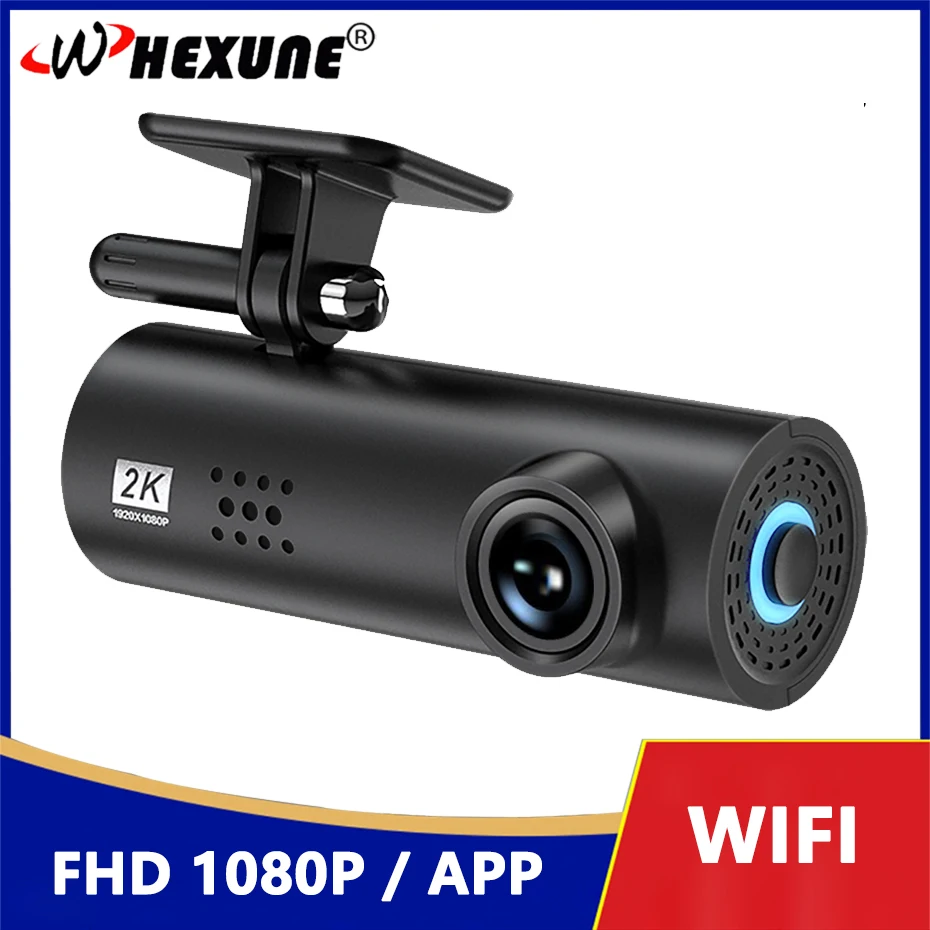 WHEXUNE Hidden Dash Cam WIFI FHD 1080P Mini Car Camera DVRS G-Sensor Driving Recorder Night Version App Dashcam PK XiaoMi 70Mai