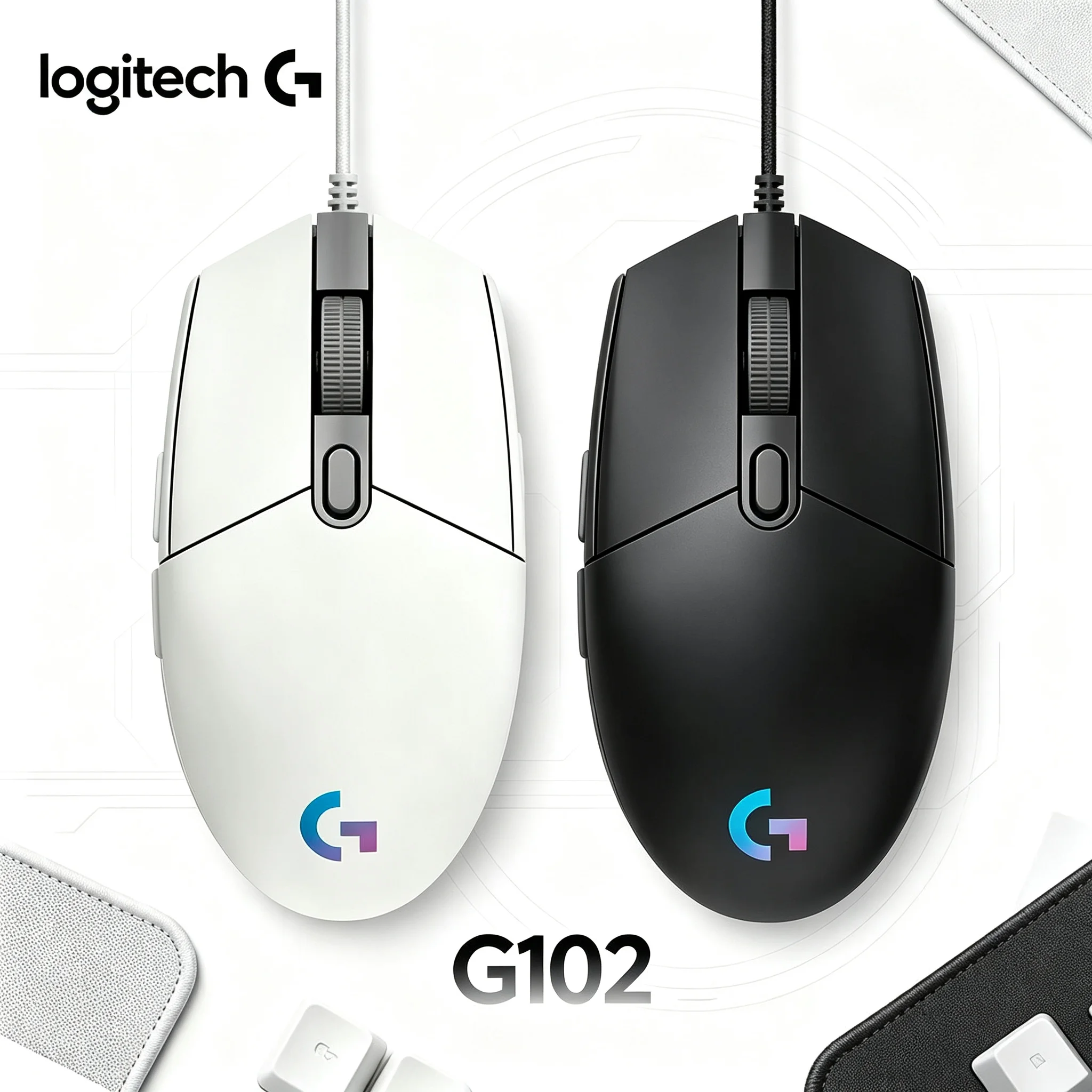 Logitech G102 Wired RGB Gaming Mouse Optimized Click Feedback For CS2 Valorant PUBG Gaming And Daily Office Operation
