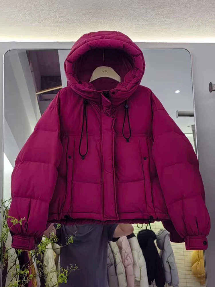 Version coréenne décontracté ample épais duvet de canard blanc hiver nouveau manteau