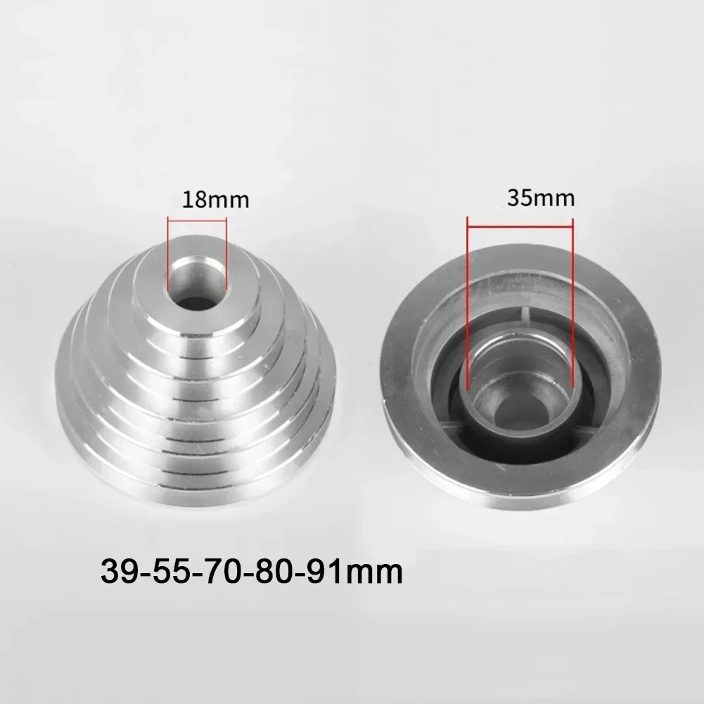 1pc Pagoda Pulley Wheel Aluminum Transmission Wheel For Benchtop Drill Press Z4116 Size 14mm 18mm 21mm For V-shaped Pulley Tool