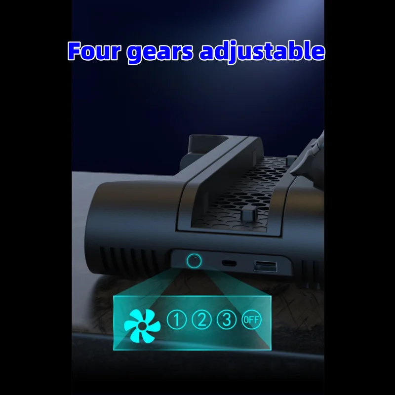 Upgraded PS4 /PS4SLIM /PS4 PRO Multi-function cooling fan base + Storage tray handle dual charge