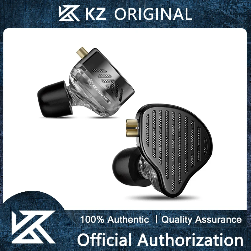 KZ x HBB PR2 In-Ear Metal Earphones Planar Magnetic Driver IEM HIFI Headphones Monitor Earbuds Bass Sport Headset