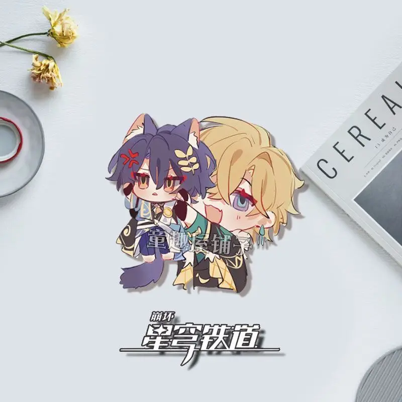 Dr Ratio-insignias de Aventurina para mujer, alfileres de Anime, Honkai, broche de riel de estrella, broches Kawaii de Cosplay creativos, accesorios para bolsos