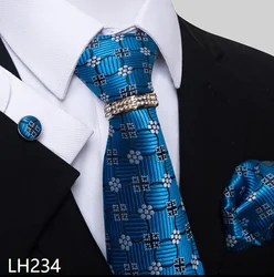 Tile For Men Men's Necktie Classic Silk Tie Woven 2024 New Color Neck Ties