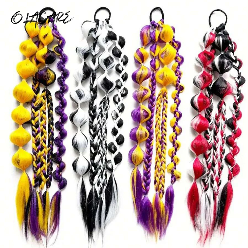 

Synthetic Bubble Ponytail Extensions 20" Lightweight Colored Hair Extensions with Hair Tie for Women Girl Daily Party