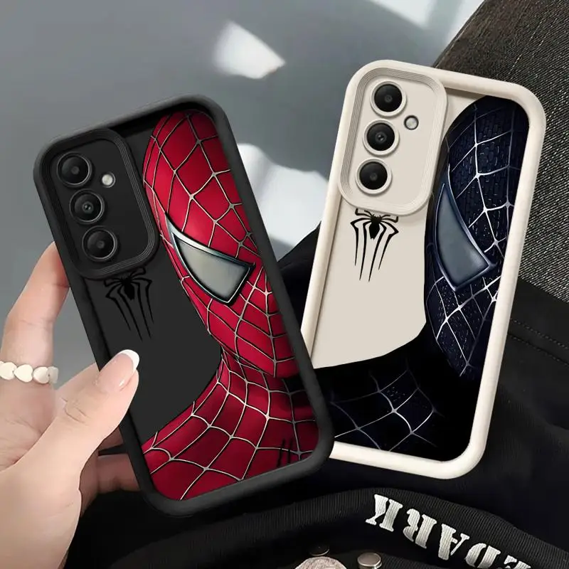 Marvel Sipider Man Phone Case for Samsung Galaxy A25 A15 A35 A51 A55 A71 A73 A72 A52 A52s A53 A54 5G Silicone funda case