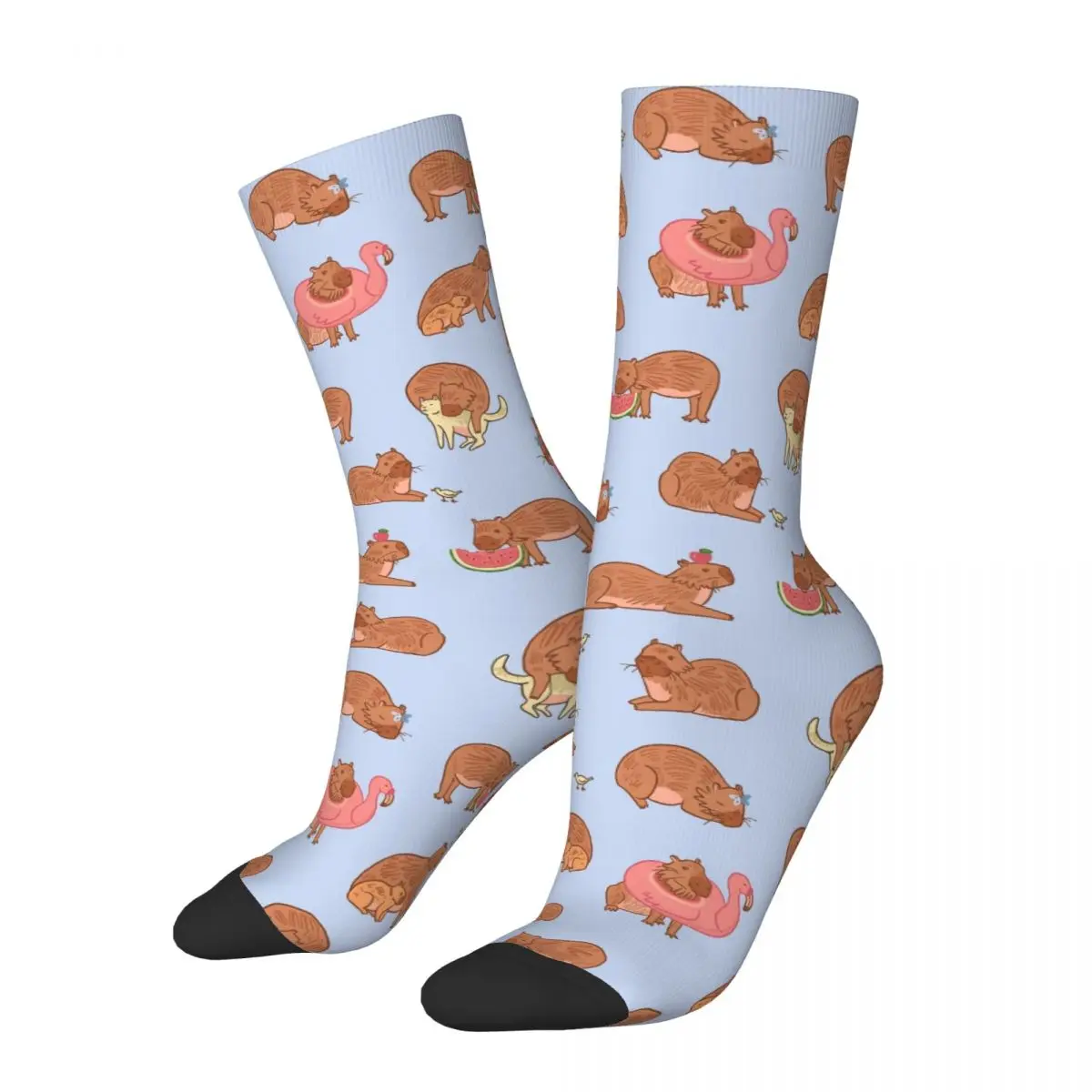 Capybara Schattige Dieren Sokken Kawaii Kousen Volwassenen Mannen Hoge Kwaliteit Skateboard Sokken Lente Ontwerp Anti Sweat Sokken