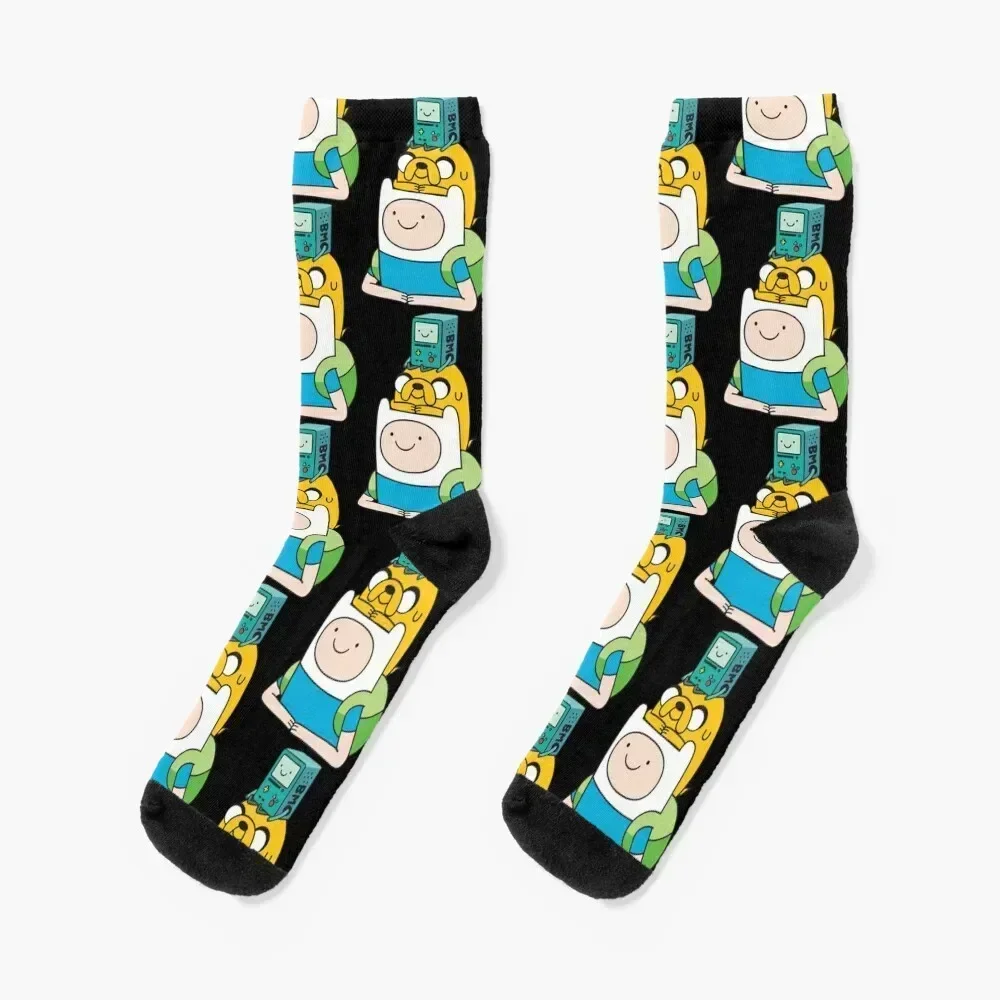 

Finn Jake BMO Socks cool funny sock hip hop Crossfit Men's Socks Women's