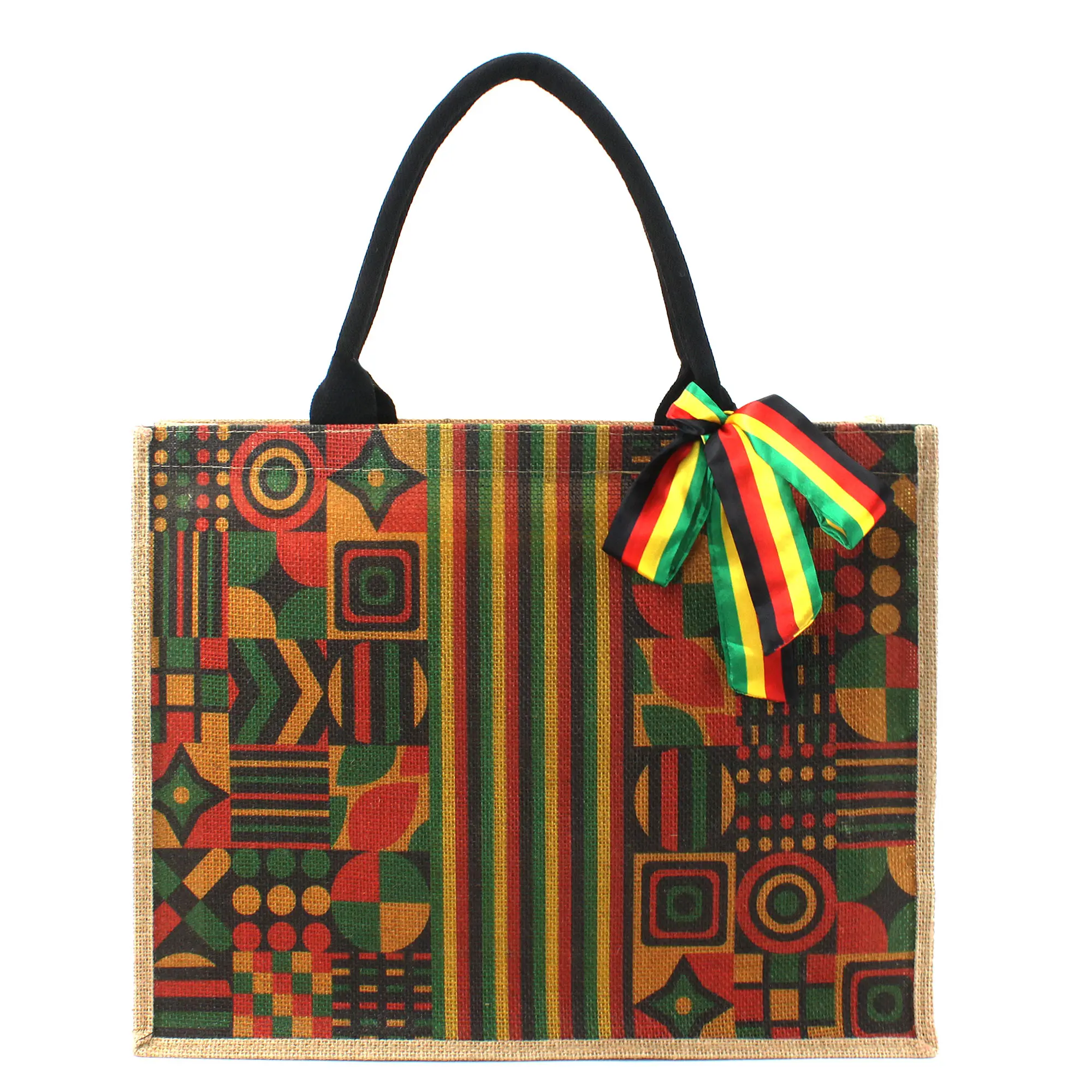 Grand sac de plage tissé pour femme, sac en paille, fourre-tout de plage, sac à main initié au tissage fait à la main, jamaïcain, afrique, Reggea