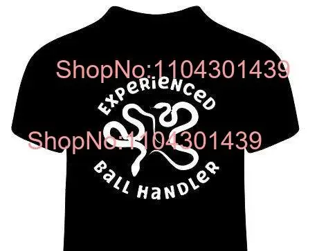 Cute Funny Snake Ball Python Reptile T Shirt Experienced Handler long or short sleeves