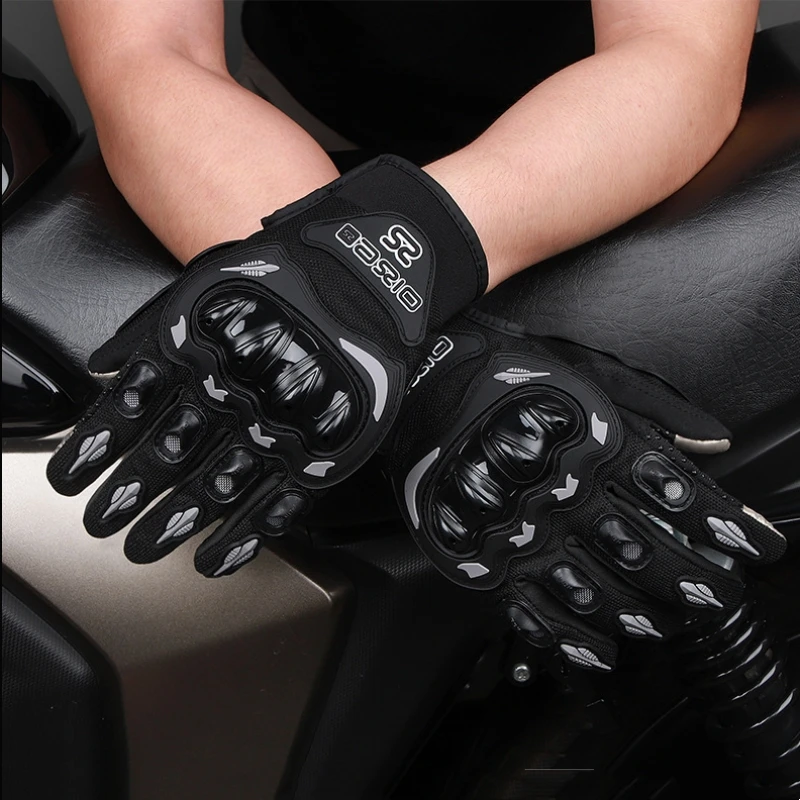 

2024 Newest Upgraded Summer Motorcycle Gloves Dual Finger Touch Screen Breathable Guantes Moto Luvas Bike Riding Gloves