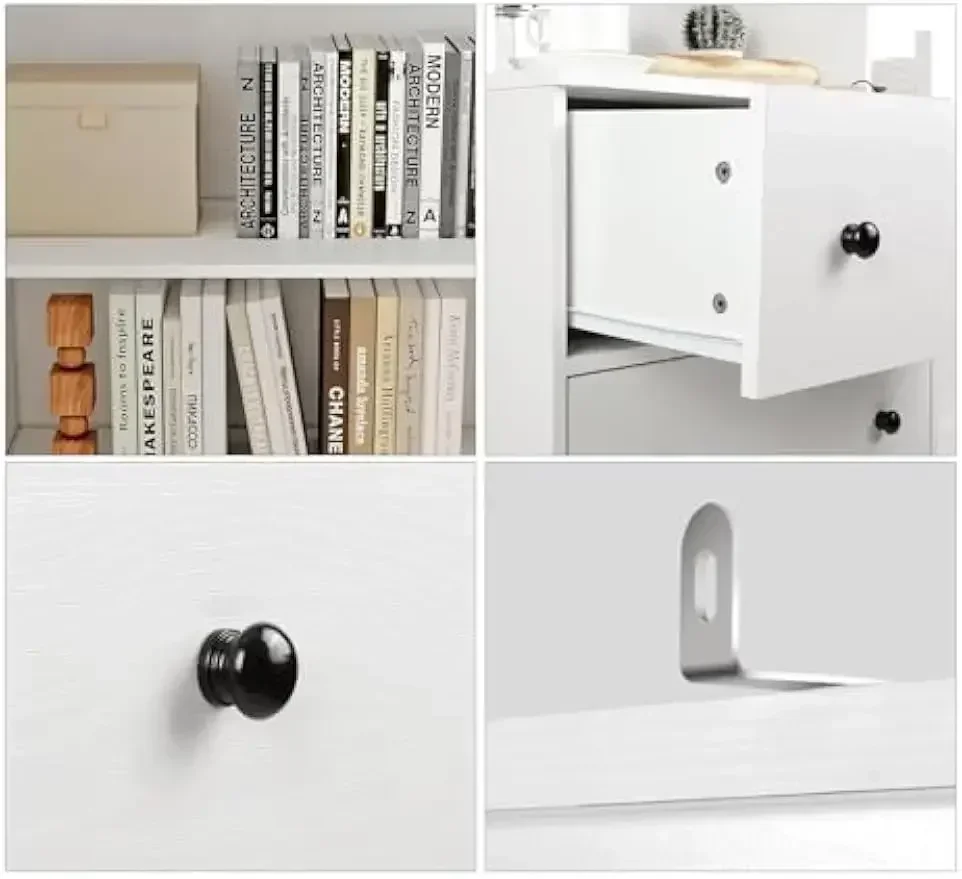 [عرض لفترة محدودة، اشترِ الآن! ] خزانة كتب مقاس 71 بوصة، أرفف كتب حديثة من 3 طبقات و3 أدراج كبيرة، خزانة ملفات خشبية مع ش مفتوح