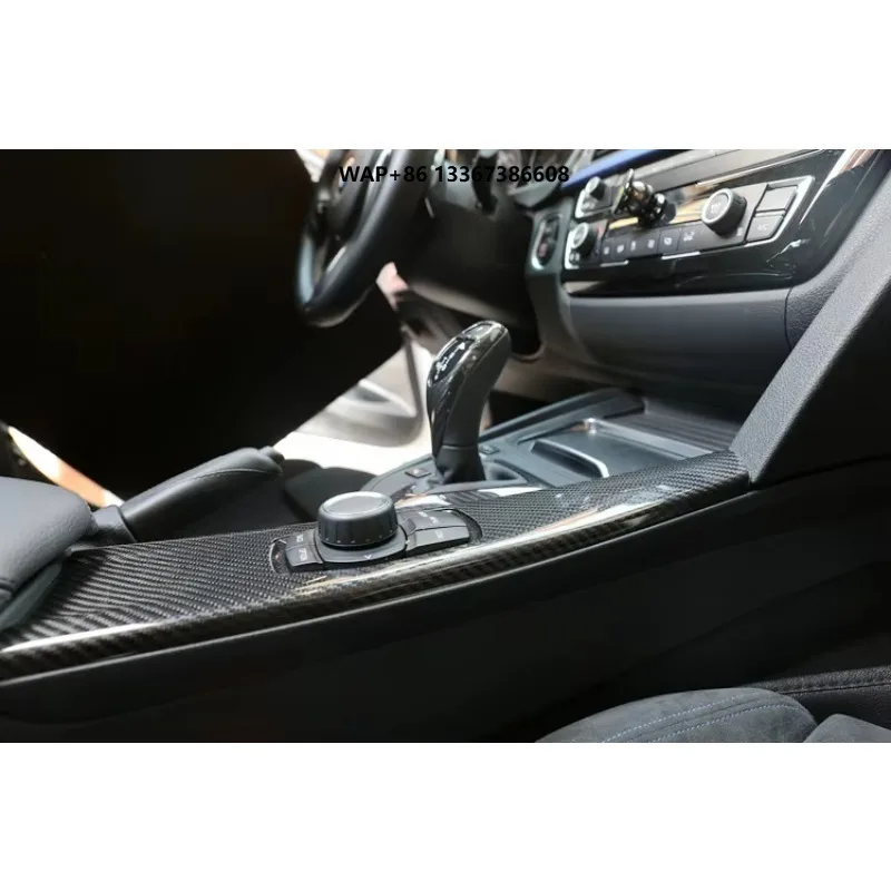 

Carbon Fiber Overlays Inner Dashboard Console Door Handle Interior Trims