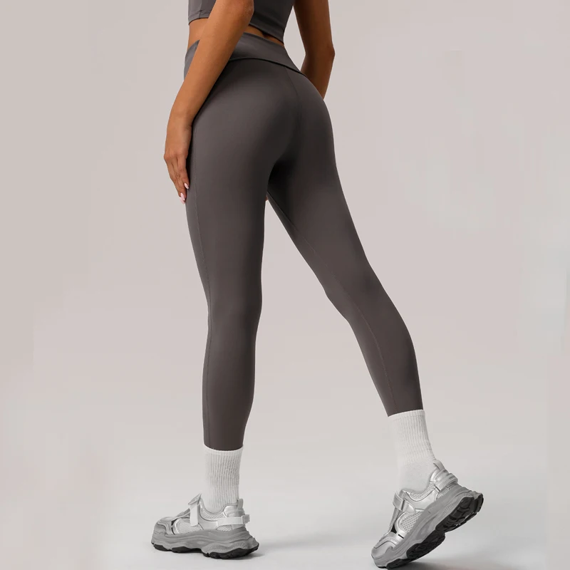 Women High Waist Leggings Solid Color Buttery Soft Fitness Yoga Pants Super Stretch Ankle Length Workout Tights Female Clothes