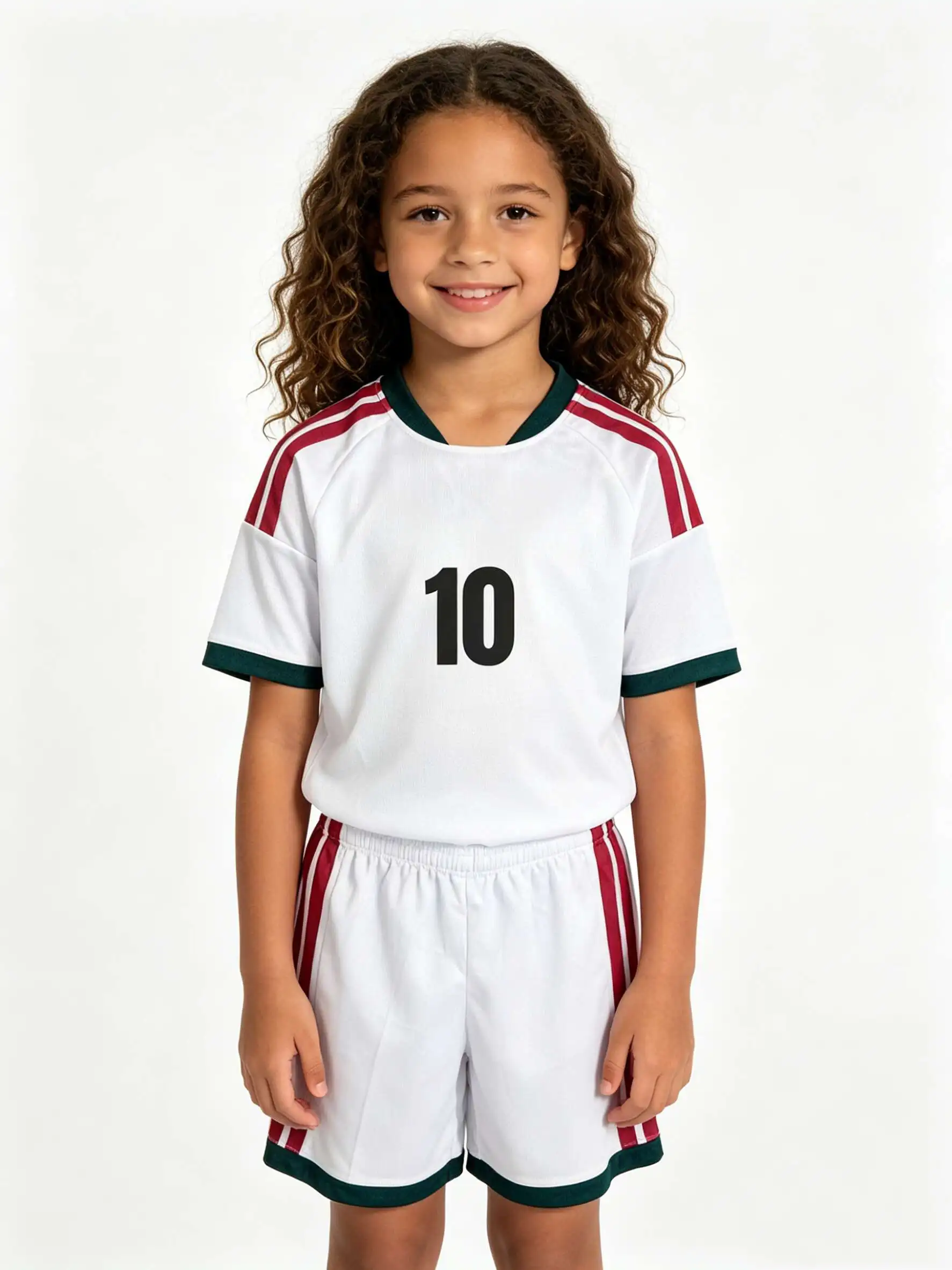 New 26/27 Unisex Blank Soccer 2‑Piece Set, Kids Adults Parent‑Child Kit, Custom No.1 7 8 9 10 for School Outdoor Team Sports 10