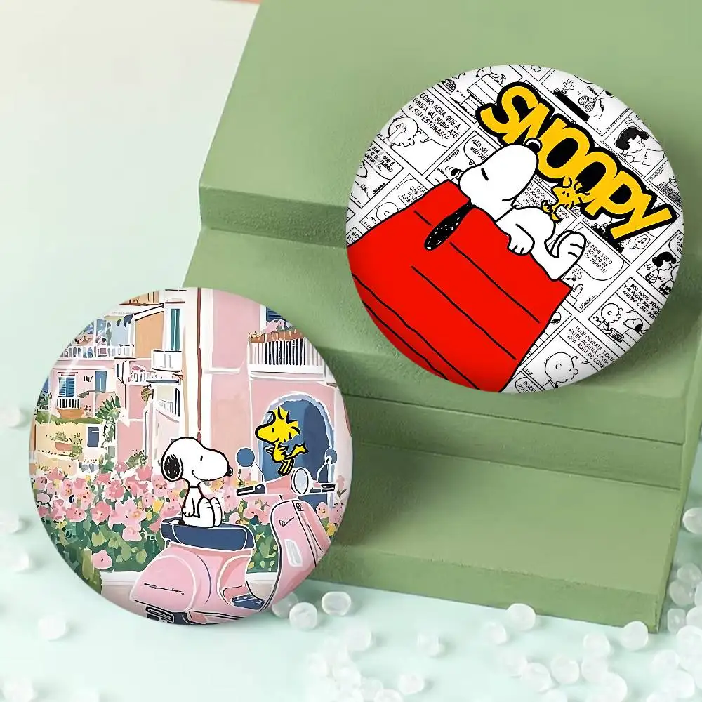 The S-Snoopys Show Cartoon New  Brooches Soft Button Pin Funny Silly Gnarpy on A Skateboard Meme Badge Gamer Collection Gifts