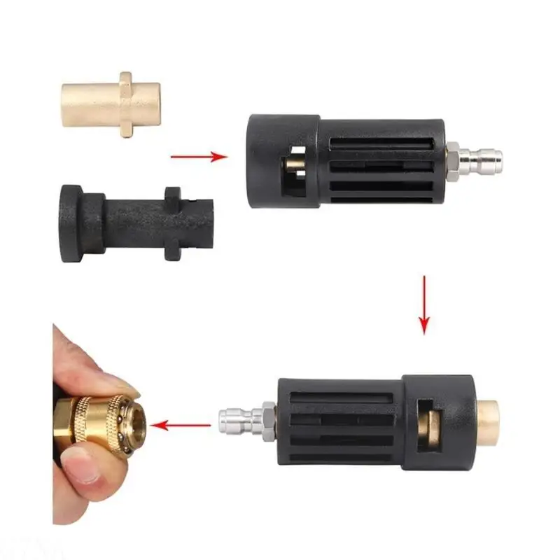 G7NA Car Cleaning Accessories High Pressure Water Guns Fitting Attachments Corrosion Resistant Metal Components