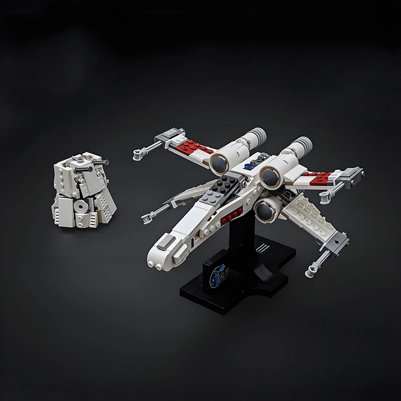 NEW 515PCS MOC Starship with the Turbo Laser Turret X-Wing Starfighter Building Blocks DIY Assembly Bricks Model Toys Gifts