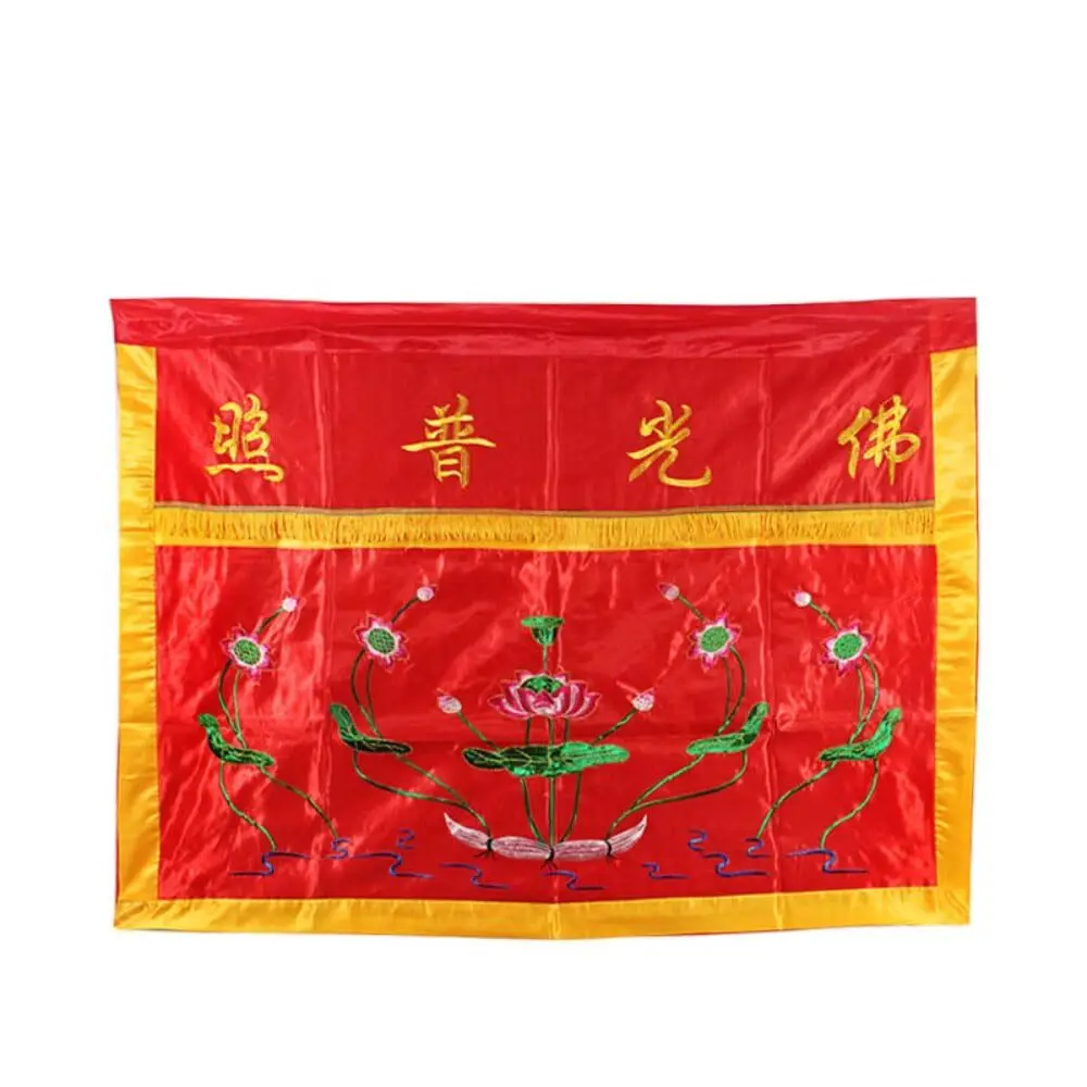 Mantel bordado de mesa para el hogar, decoración de Buda para salón de Buda