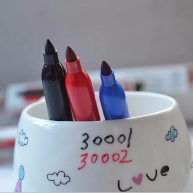 1pcs Sharpie Marker Pen Oily Non-fading Waterproof Quick-drying Art Painting Color Large-capacity Marker Painting Supplies
