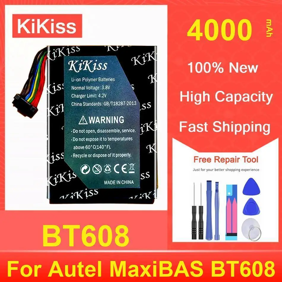 

Kikiss Battery 4000Mah BT608 For Autel Maxibas