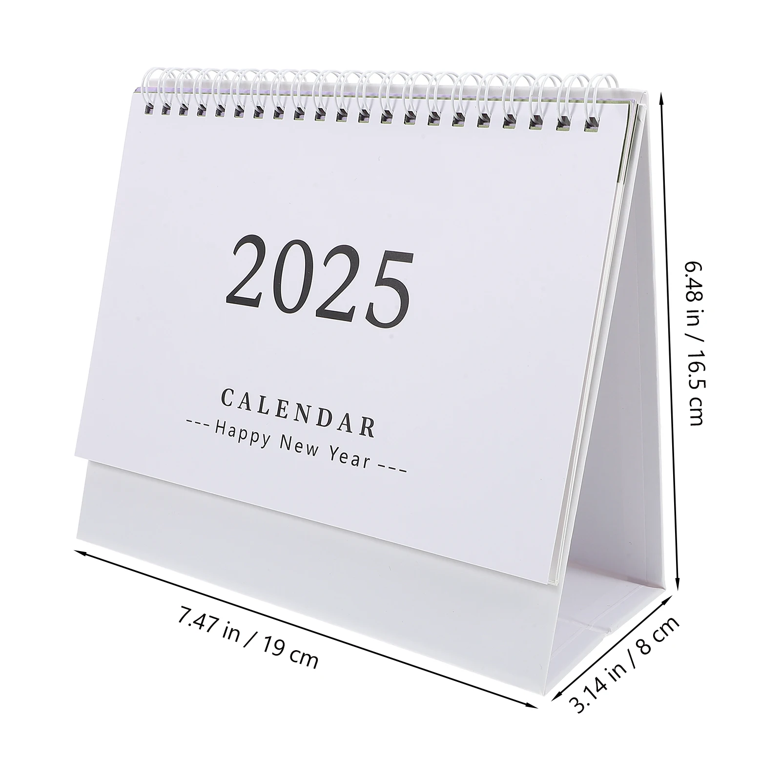

English Version Desk 2024-2025 Standing Desktop Calendar For Home Office Use Household Monthly Planner Decorative Small