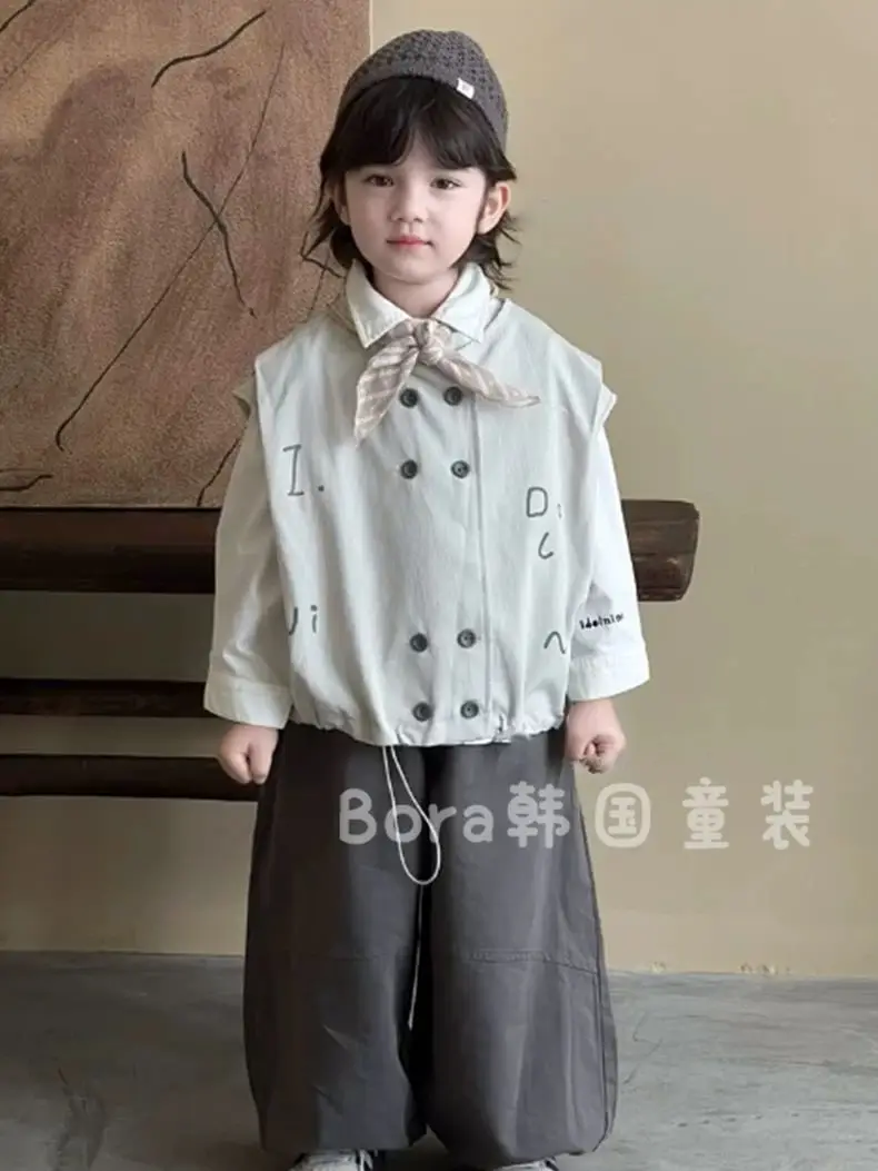 3 PCS set Spring Autumn Boys Clothing set Gentleman Casual vest+ shirt + Pant Suits Kid Childrens baby toddler clothes 2-10 year