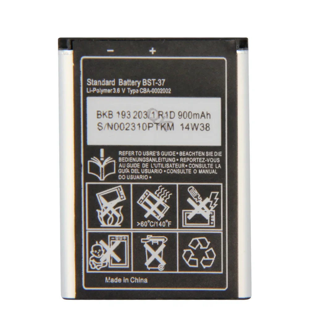 

Replacement Battery BST-37 For Sony W810C W700C W710C K750C K610 W800 W810 W550C Replacement Phone Battery 900mAh