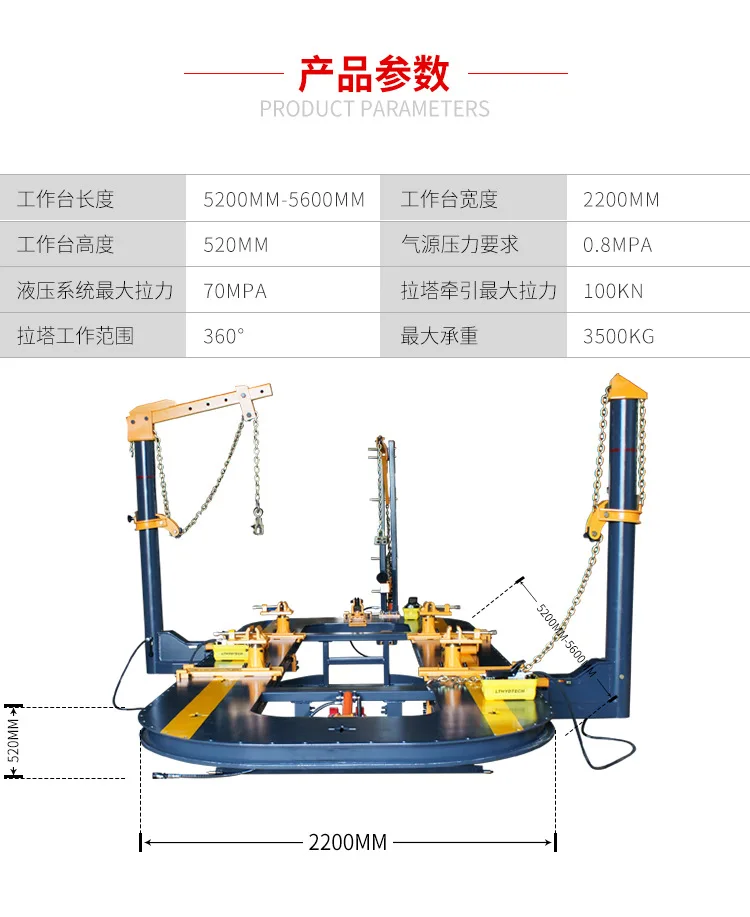 Jack Trägerkalibrator, Kfz-Plattform-Depressionswartungstisch, Blechregal
