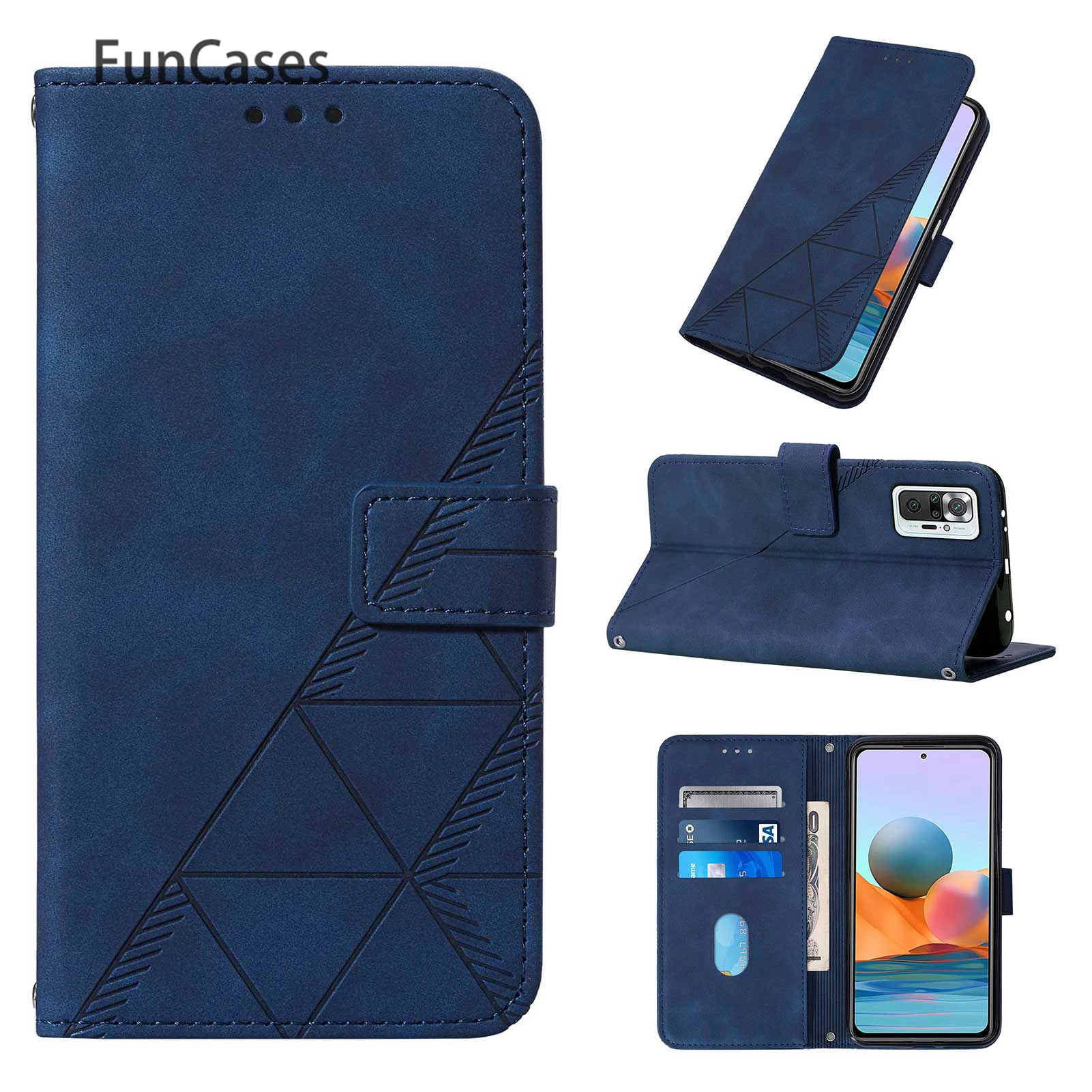 Five Stars Stands Feature Phone Pouch For funda Redmi Note 10Pro Leaves Cases sFor Aksesuar Xiaomi Redmi carcaso Note 10 Pro Max