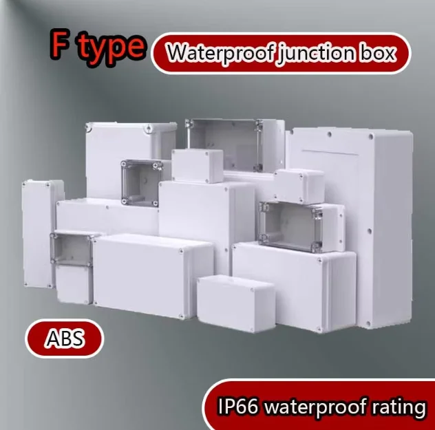 IP66 Electrical Plastic Enclosure ABS Power Junction Box Outdoor Waterproof Distribution Box for Electric Instrument Project 4 s