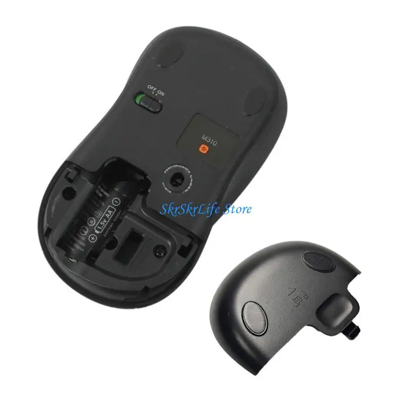 

E65E Mouse Replacement Accessories for M310 M310T Mouse Battery Case Cover Black Mouse Battery Case Shell